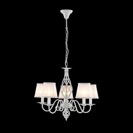 Chester chandelier, 5x60W E14, white 49x49x170 cm-1