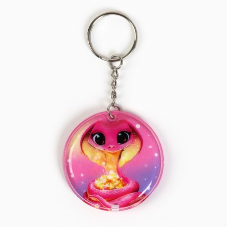 New Year's keychain with a flashlight for the keys "New Year: New Year's Lights" 5 x 10 cm-2