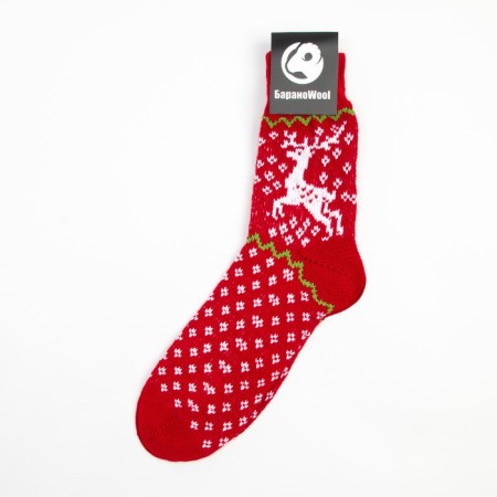 Women's socks, red color, size 23-25-3
