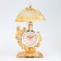 Clock - alarm clock "Fireplaces. Parrots", with backlighting - a nightlight, discrete move, 16 x 31 cm