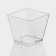 Plastic disposable form for buckshot "square", 60 ml, color transparent color