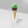 Ice cream stand 8 × 8 × 15, outflow 2 mm, d = 4 cm, the color is transparent, in a protective film