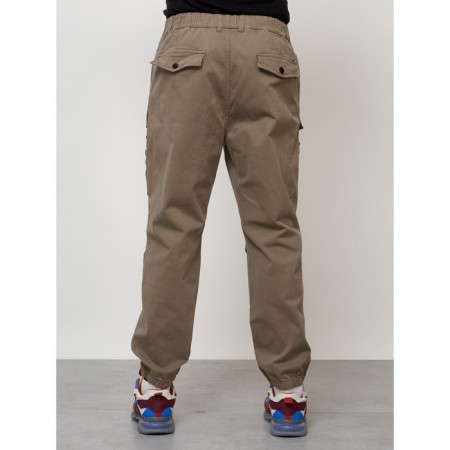 Cargo jeans men, size 54, beige color-3