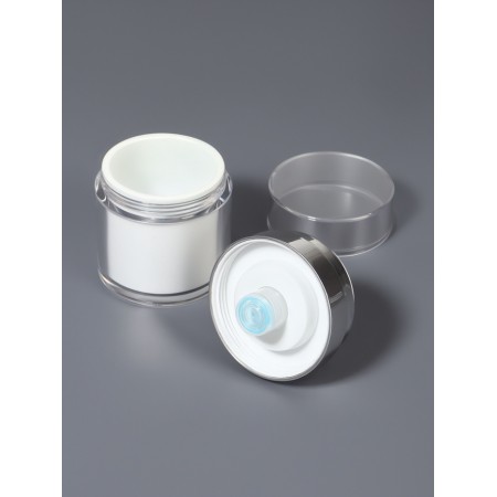 A bottle of storage with a dispenser of 30ml D5.5*7.2cm Bel/Silver Nakl from-3