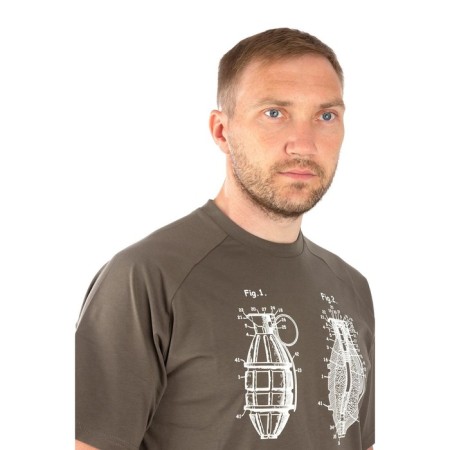 T-shirt 7.62 Grenade, Cotton, Oliva, XXL-6