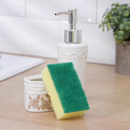 A dispenser for a detergent with a stand for the sponge of the Rosa Golden Dilan, 200 ml-1