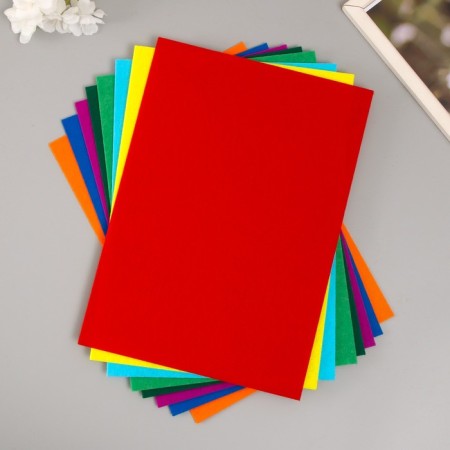 A set of hard felt "Astra" (8 pcs) Assorted, 1 mm, 20x30 cm