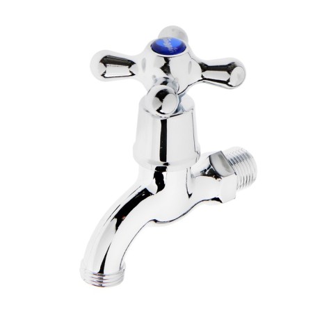 Water bristal tap zein, with a cross, pp, crane-boux, chrome-1