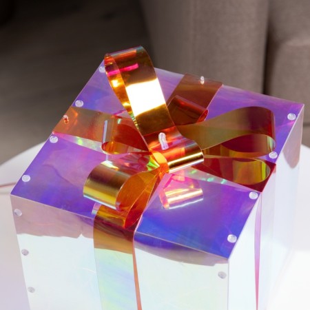 LED figure "Gift" 20 × 20 × 20 cm, plastic, 220 V, glow of white-2