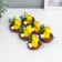 Easter souvenir "chicken with a rose and testicle in a nest with a flower" set 6 pcs 3x4x4 cm