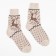 Women's socks, beige color, size 23-25