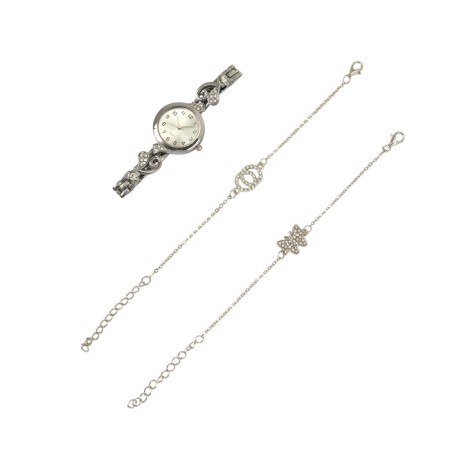 Gift set for women: Banding watch D-2.2 cm and bracelet, 2 pieces-3