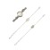 Gift set for women: Banding watch D-2.2 cm and bracelet, 2 pieces
