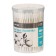 Cotton sticks in the tube 200 pcs., Thin, tip - spiral | spatula, cotton/paper (stick) 98294
