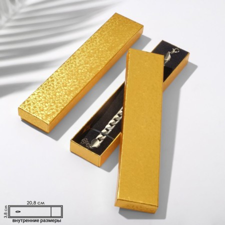 Gift box for a bracelet/chain/watch "Jewelry" 21 × 4 color gold