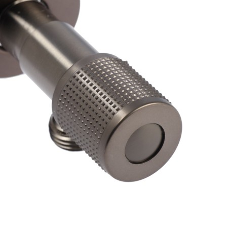 Кран угловой ZEIN engr, 1/2" х 1/2", кран-букса латунь/керамика, нерж. сталь, графит-2
