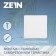 Ventilation grate Zein luxury RM2525, 250 x 250 mm, with a grid, metal, white