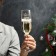 A glass for champagne “There is no time to explain pour, and make a guess”, 200 ml, neckline
