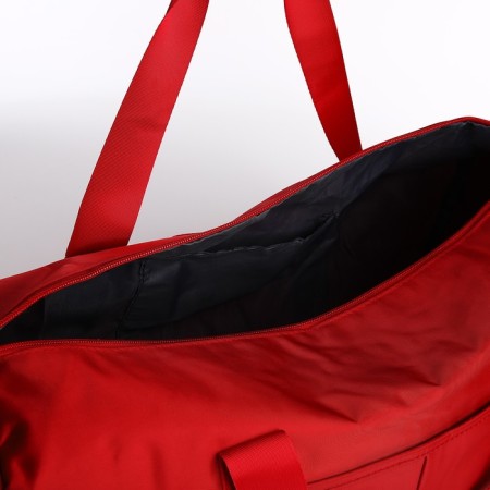Board Road on Lightning, external pocket, suitcase holder, long belt, red color-1