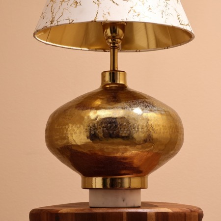 Richelleeper "Richard" 1x60W, E27 golden 35x35x45 cm-3