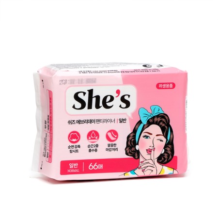 SHE’S EVERYDAY GASS DAY HYGIENICAL, 66 pcs