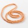 Glass beads, set 140 pcs., Size 1 pc. 6 - mm, orange color