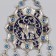 Suspension from the evil eye "Elephant in the Flower" + 5 suspensions 11x26.2 cm