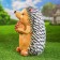Garden figure "Hedgehog with a bump" 35x24x24cm