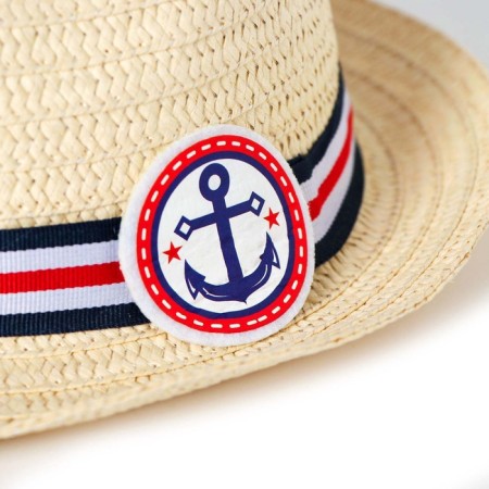Panama straw nursery for the boy "Anchor", river 52-54-9