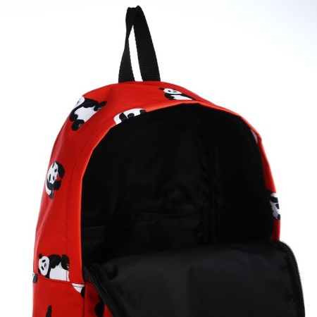 A backpack with a zipper, the color is red-3