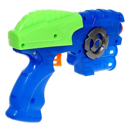 Blaster "Combat", shoots with soft bullets, color mix-3