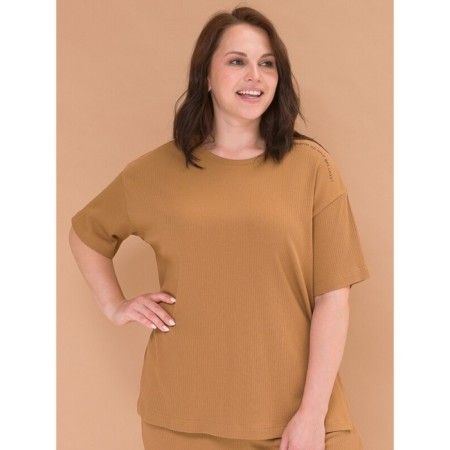 Women's T -shirt Pelican, size 56, beige color