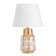 Carla desktop lamp 1x40W E14 white/gold 22x22x36cm