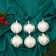 Set of balls plastic D-7 cm, 6 pcs "Masquerade" silver