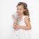 Sleeveless girl Minaku color white, height 98 cm