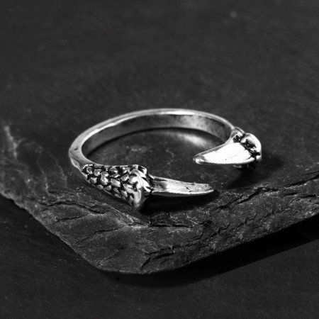 Ring "Right" claws, color black silver, dimensionless-3