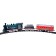 The Classic Train Railway, Light and Sound, with smoke, works from batteries, Mix color