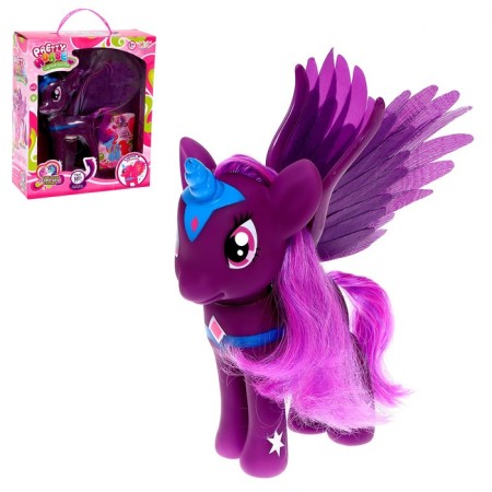 Pony "Beauty" with wings, sound, light, mix-2