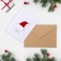 A postcard with a wooden element "Happy New Year!" Handmade, red cap, 14.7x10.5 С 1012702