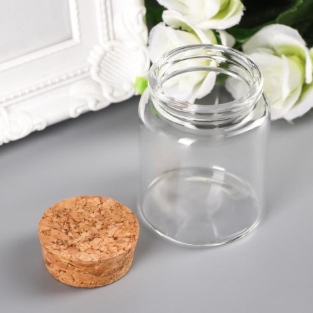 Decor for creativity Glass "Jars with a traffic jam" 6x4.7x4.7 cm-2
