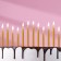 Set of candles for the Cake "Spark", 12 pcs, 8 cm, gold metallic
