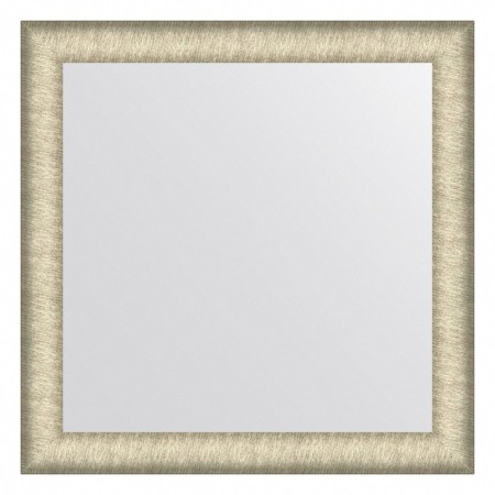 EvoFORM mirror in the baguette frame, 59 mm, 63x63 cm, brushed silver color