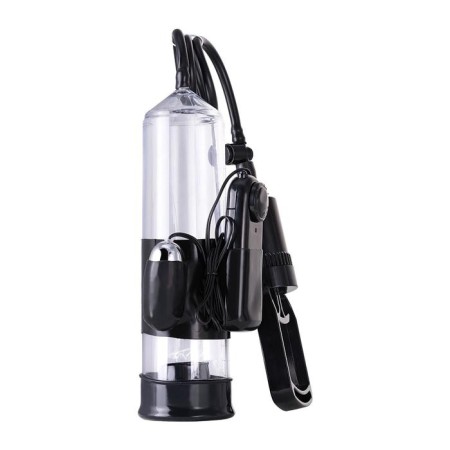 Toyfa A-Toys penis pump with vibration, PVC, black color, 22.8 cm-2