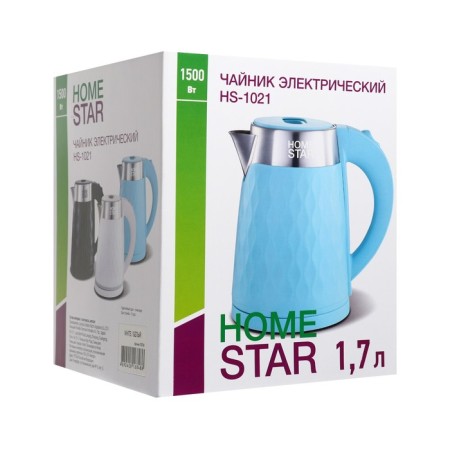 Electric kettle Homestar HS-1021, plastic, flair, 1.7 l, 1500 watts, white-18