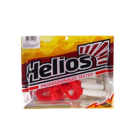 Helios Credo Double Tail White RT, 9 cm, 5 pcs. (HS-28/1-003)-1
