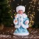 Snow Maiden "Burnt Rombic" with backlight, moves, 30 cm, blue