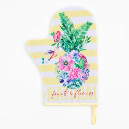 Set of kitchen shade "Blooming pineapple" :: mittens-output 24x32 cm, take 17x17 cm-1