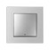TOT GLOSSY GLASS, 10 A, 1 key, with backlight, hidden, glass, silver