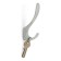 Furniture hook Cappio Note, two -rod, chromium color