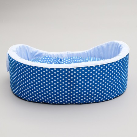 Lying "tenderness", 49 x 36 x 17 cm, calico, blue-4